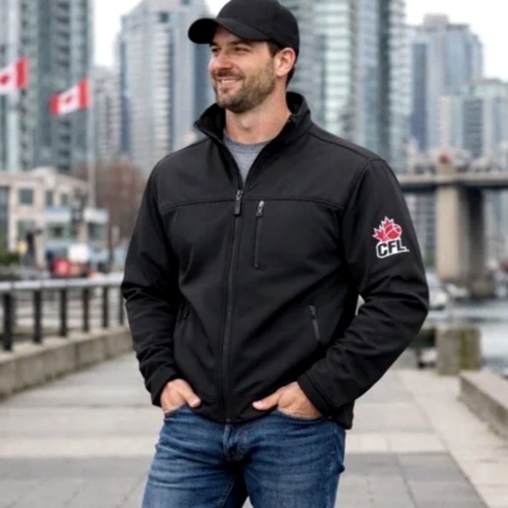 Reebok Black CFL Logo Performance Zip Jacket Men's‎ M